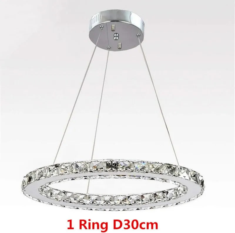 Infinity Glow Modern Rings Chandelier