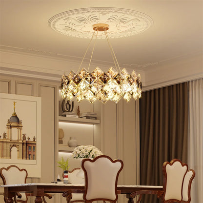 LUVODI Crystal Chandelier Pendant Light Fixture