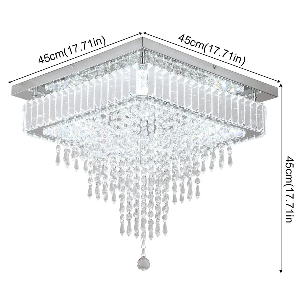 Luminous Elegance LED Crystal Chandelier