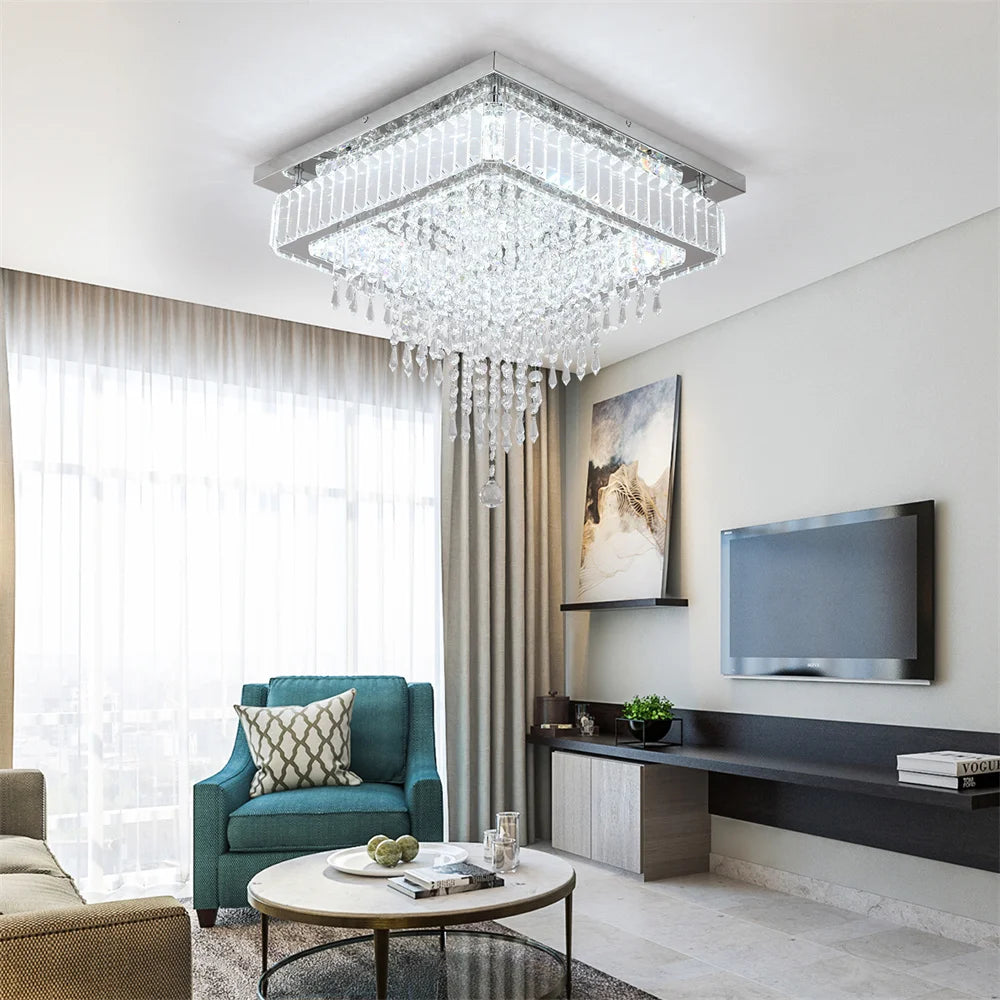 Luminous Elegance LED Crystal Chandelier