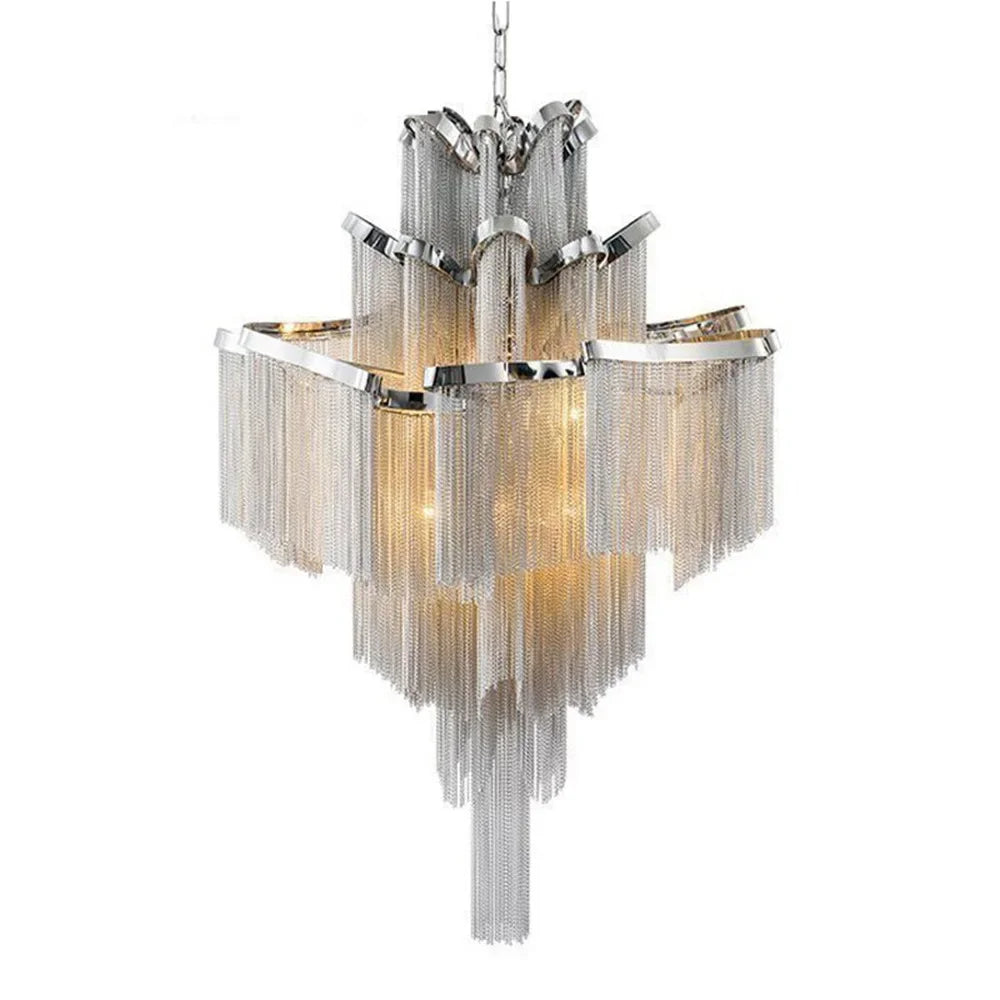 Italy Designer Stream Luxury Tassel Chandelier