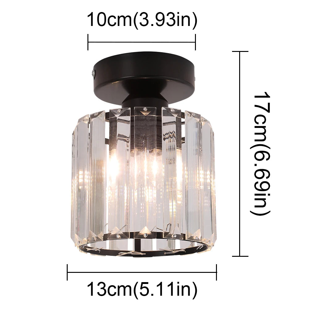 Crystal LED Pendant Light - Modern Chandelier for Bedroom, Living Room, Kitchen Island