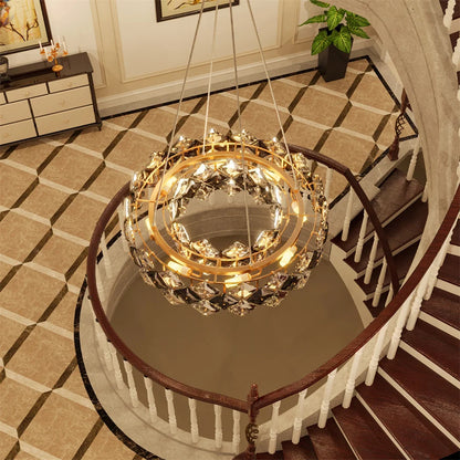 LUVODI Crystal Chandelier Pendant Light Fixture