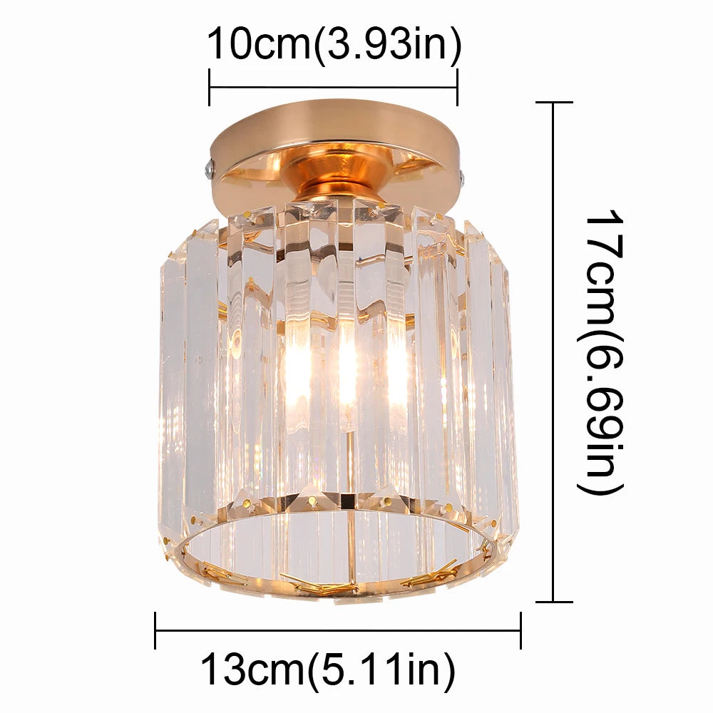 Crystal LED Pendant Light - Modern Chandelier for Bedroom, Living Room, Kitchen Island