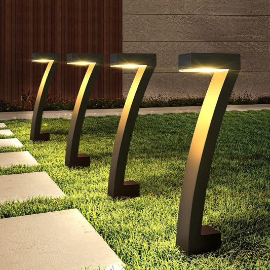 "Illuminate Your Path" - 6Pack Bright Solar Outdoor Lights for a Luxurious Ambiance