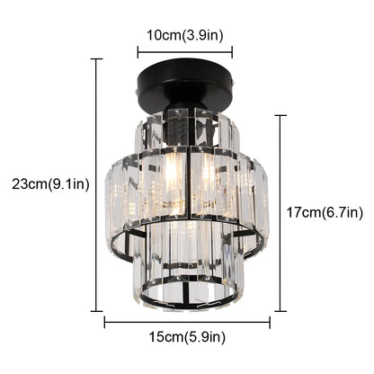 Crystal LED Pendant Light - Modern Chandelier for Bedroom, Living Room, Kitchen Island