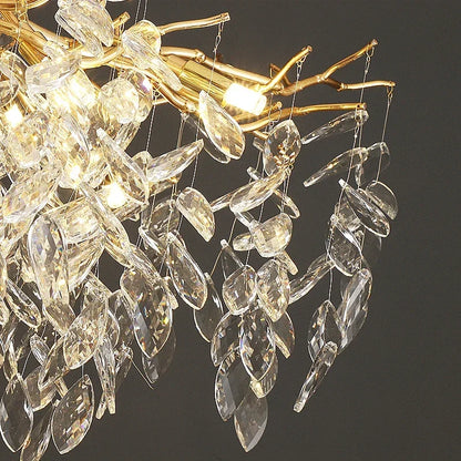 LuxeGlow Crystal Chandelier