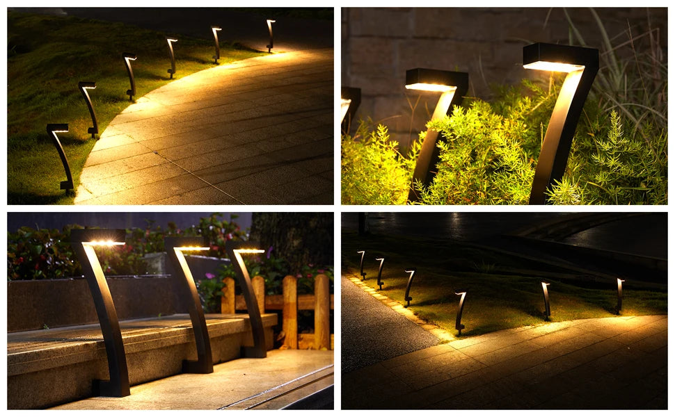 "Illuminate Your Path" - 6Pack Bright Solar Outdoor Lights for a Luxurious Ambiance