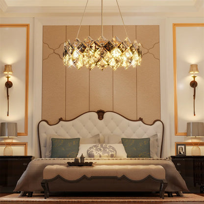 LUVODI Crystal Chandelier Pendant Light Fixture